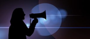 woman, silhouette, megaphone, talk, announcement, message, attention, megaphone, megaphone, megaphone, megaphone, megaphone